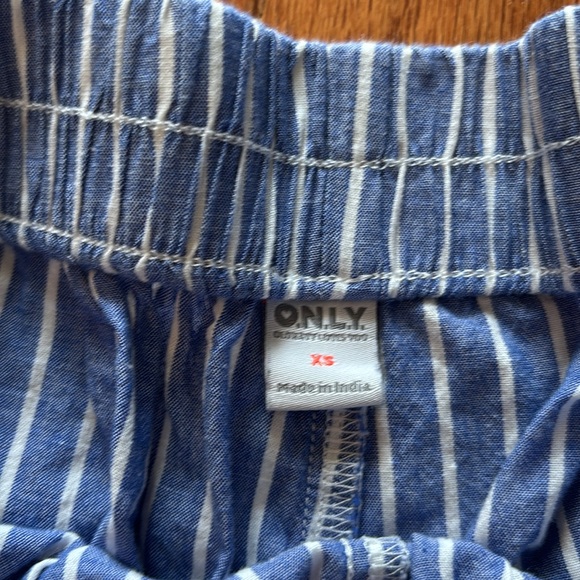 Blue Striped Women's pajama Shorts - Picture 2 of 2